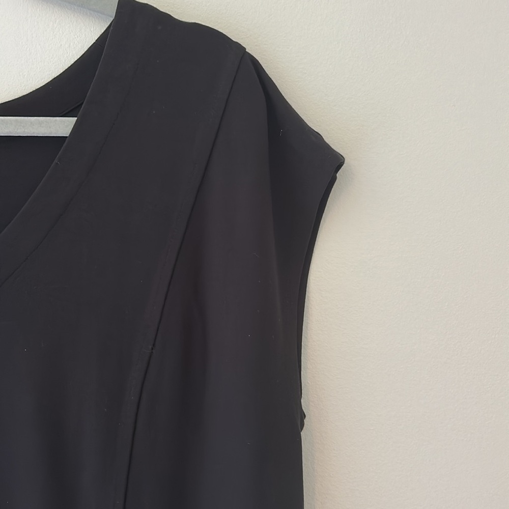 NWOT J. Jill Wearever Collection Cap Sleeve Maxi Dress in Black